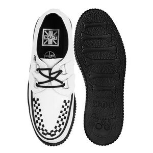 T.U.K. White Viva Low Creeper Shoes – Unisex Size 10 | New